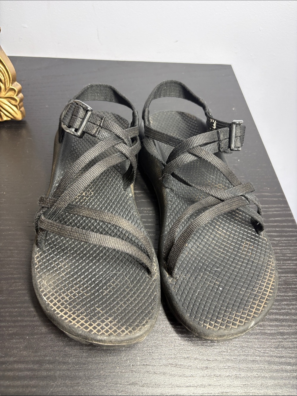 Chaco Black Strappy Comfort Sandals with Adjustable Buckle